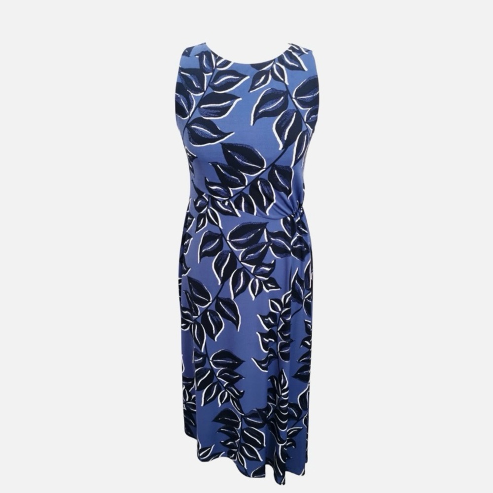 Monsoon Kora Dress Blue Floral
Leaf Print size 8 US